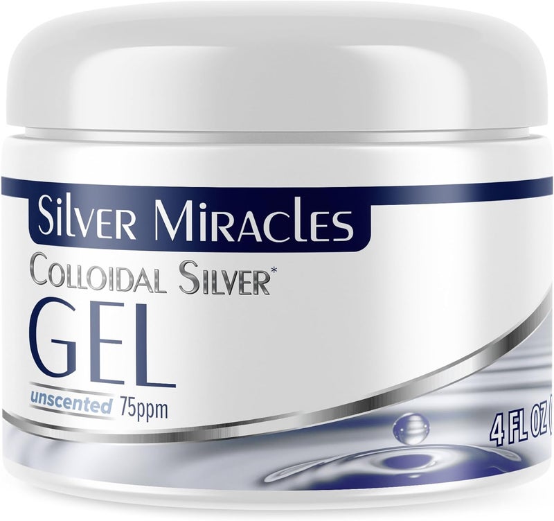 Silver Miracles Colloidal Silver Gel - Nano Silver Gel Wound Care - Healing Ointment for Burns & Irritated Skin - 4 Oz Unscented - Two Pack - Image 4